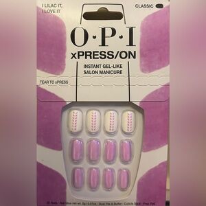 OPI xPRESS/ON Instant Gel-Like Salon Manicure - Lilac - Classic Short New💜